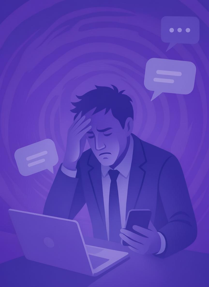 مشكلة كثرة الاستفسارات وضيق الوقت
